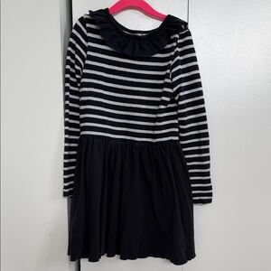 Petit Bateau Navy and White Striped Dress